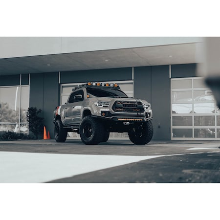 Attica 4X4 Head Lights w-LED DRL - Blk/Clr CHATT0682-BC-SQ